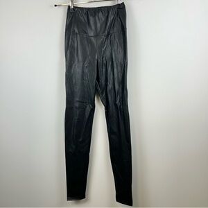 Wilfred Aritzia Faux Leather Leggings Black Medium